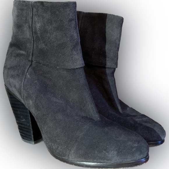 Rag & Bone Black Suede Ankle Boots - Picture 3 of 16